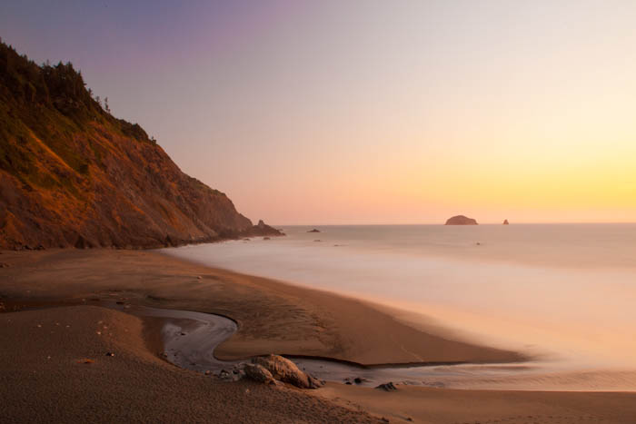 Pacific Dusk 1 - Photography of the Pacific coast beach after sunset