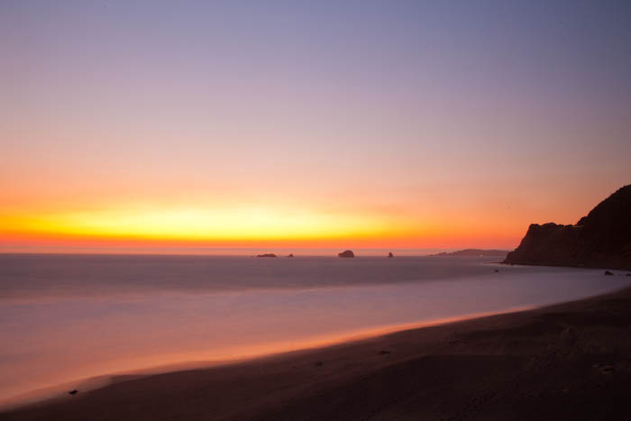 Pacific Dusk 2 - Pacific Beach at Sunset Landscape Photography